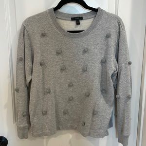 Grey jcrew popcorn sweater